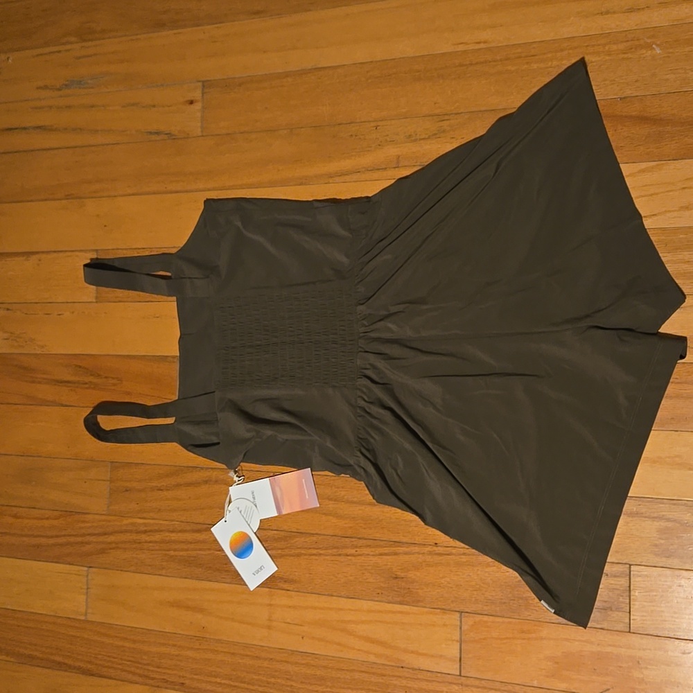 NWT Women's Medium "Vuori Villa Cami Romper". In Color Dark Oregano.